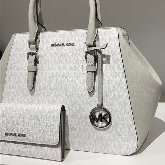 2pc MK Michael Kors satchel bag wallet set - Picture 5 of 10